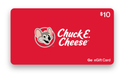 Desde $10 en Chuck E. Cheese
